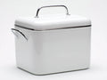 Scatola isolata all'aperto 38×30×31 cm - bianco - contenitore rettangolare con coperchio e maniglie