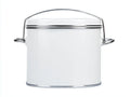 Scatola isolata all'aperto 31×31×32 cm - bianco - contenitore cilindrico con coperchio e maniglia