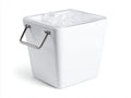 Scatola isolata all'aperto 34×30×32 cm - bianco - contenitore compatto con coperchio trasparente