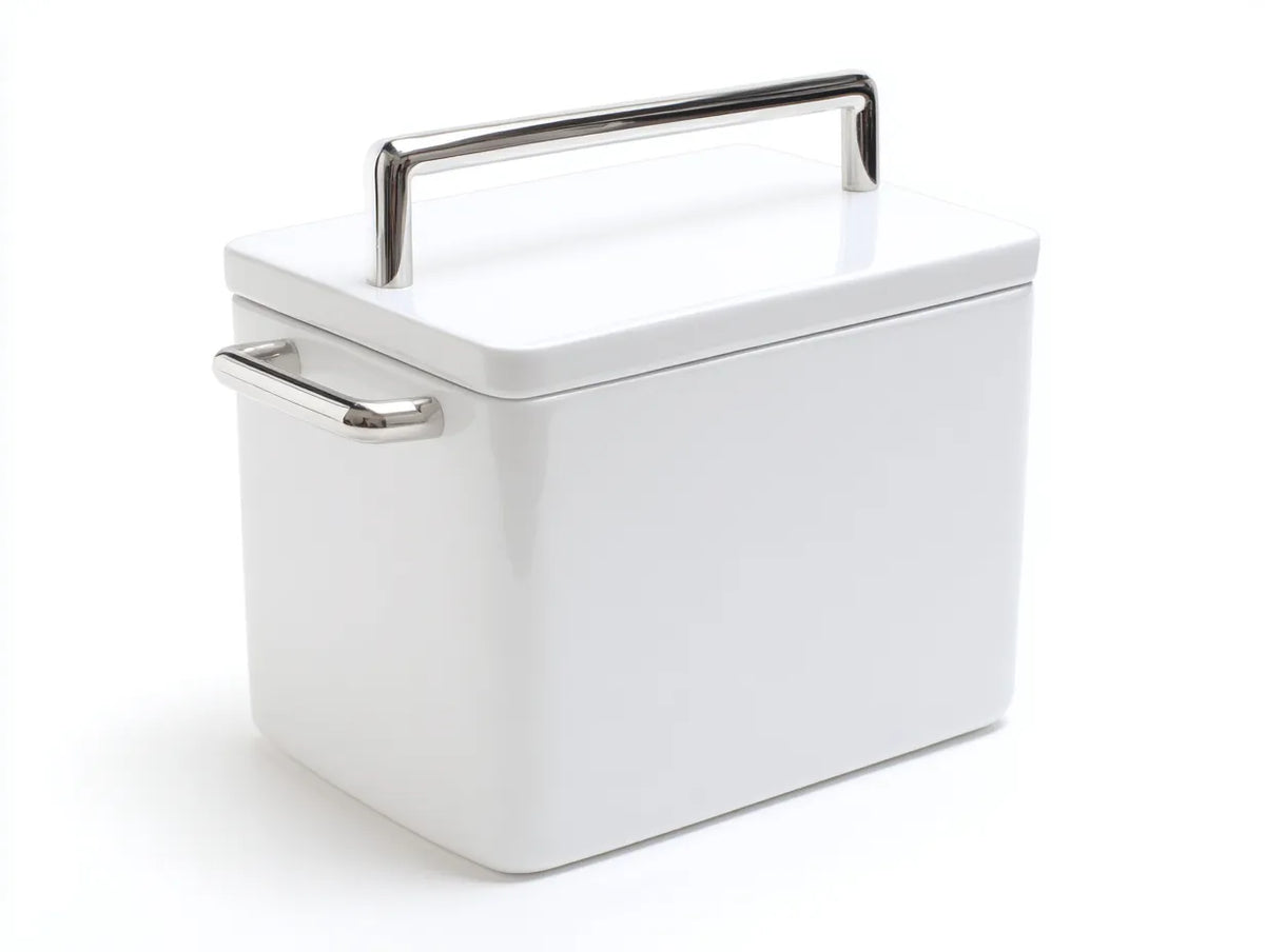 Scatola isolata all'aperto 36×30×31 cm - bianco - contenitore portatile con coperchio